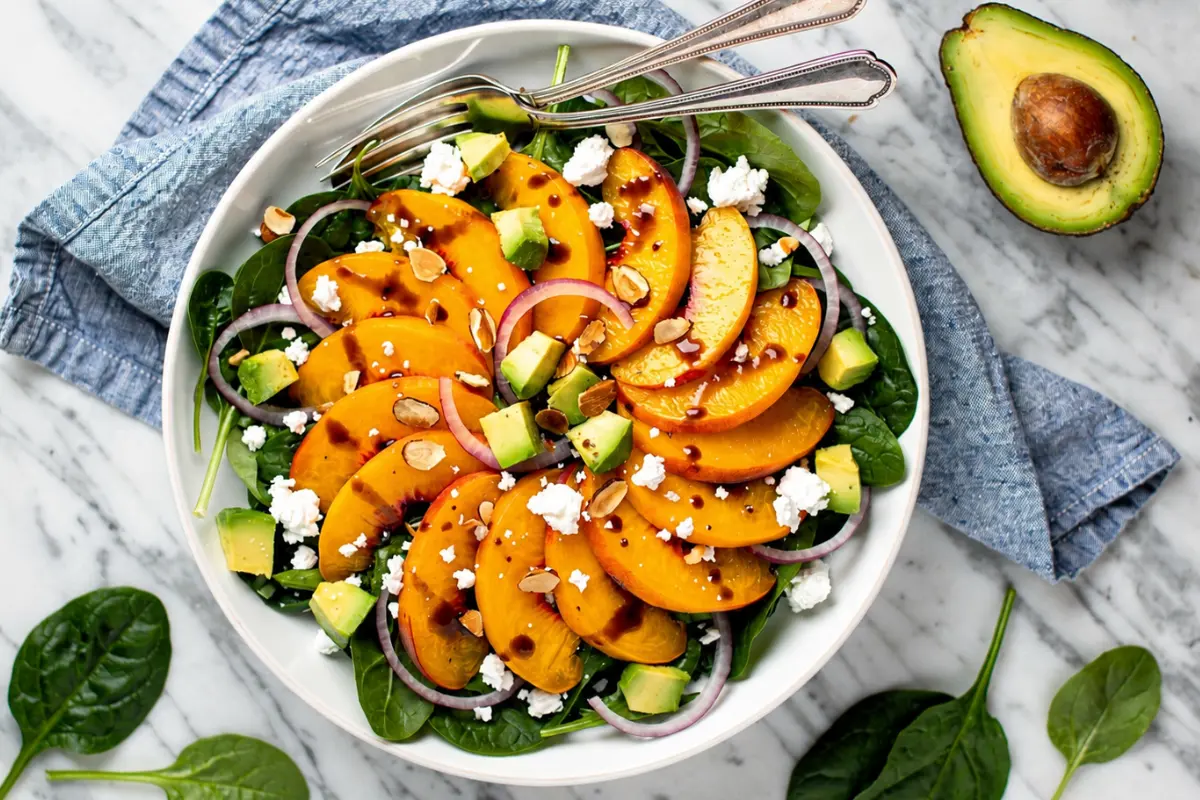 Fresh Summer Peach Salad (3)