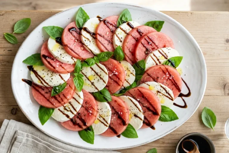 Juicy Watermelon Caprese Salad You'll Make All Summer